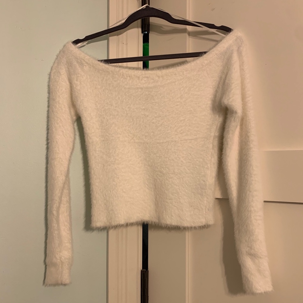 Off the shoulder sweater